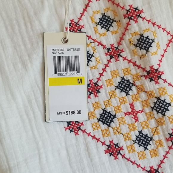 NWT Max Studio Embroidered V Neck Sleeveless Maxi - Picture 5 of 9